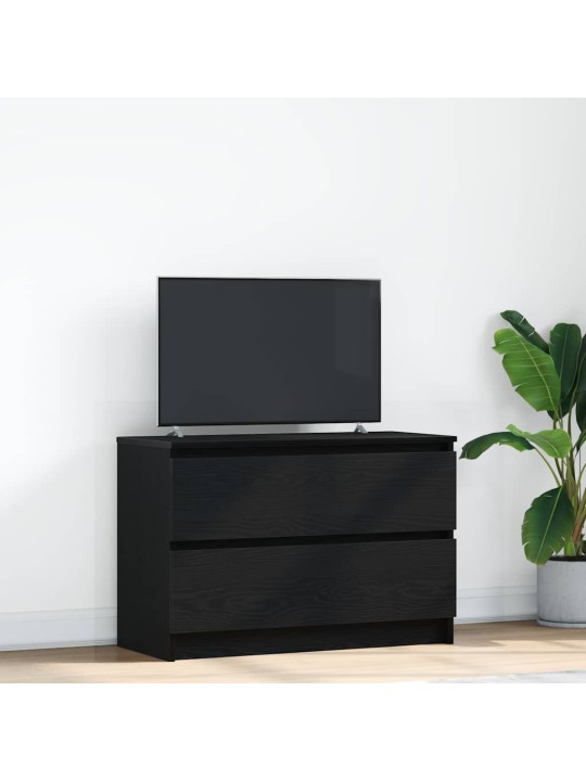 Tv-taso musta 80x35x54 cm tekninen puu