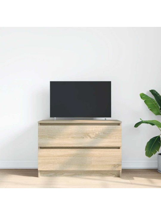Tv-taso sonoma-tammi 80x35x54 cm tekninen puu