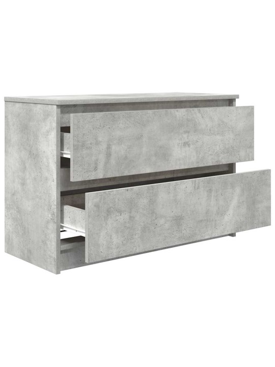 Tv-taso betoninharmaa 80x35x54 cm tekninen puu