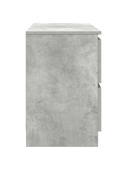 Tv-taso betoninharmaa 80x35x54 cm tekninen puu