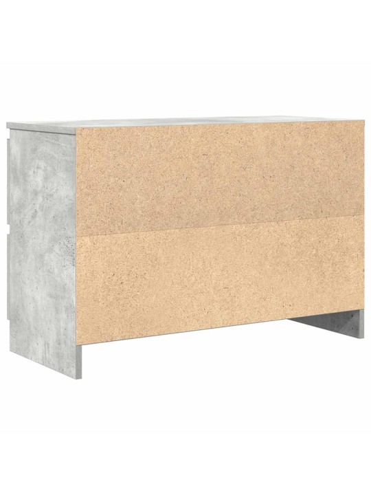 Tv-taso betoninharmaa 80x35x54 cm tekninen puu