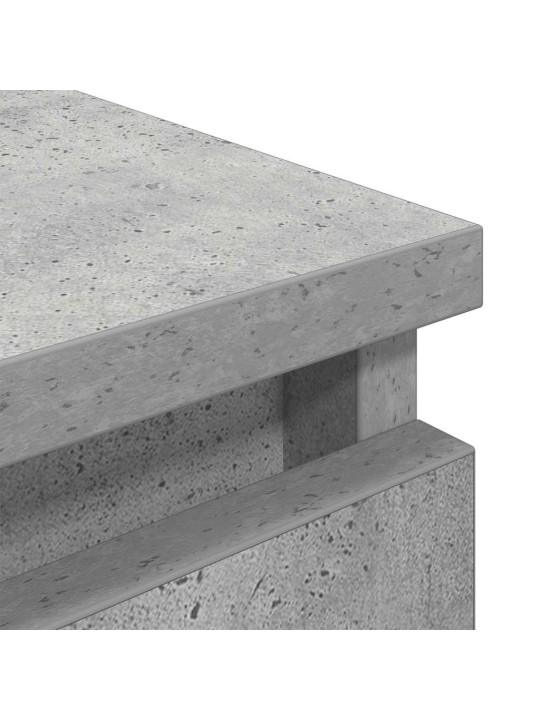 Tv-taso betoninharmaa 80x35x54 cm tekninen puu