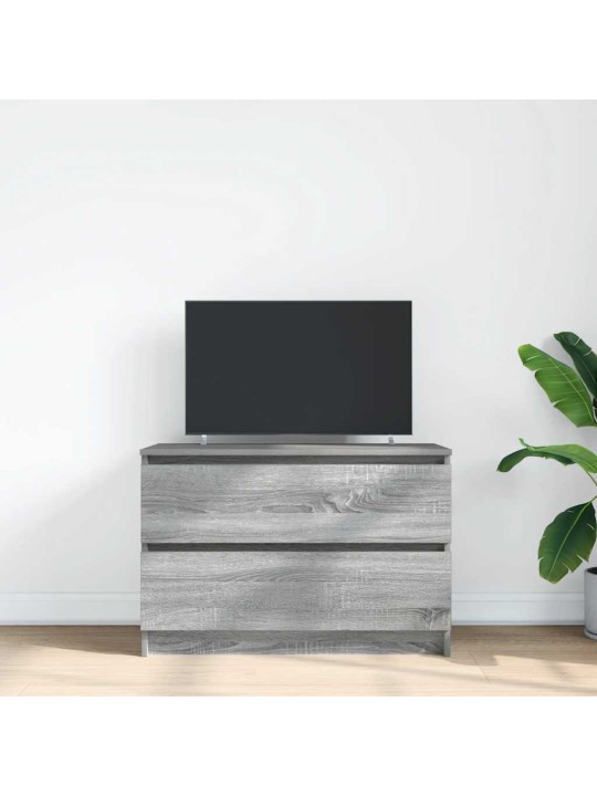 Tv-taso harmaa sonoma 80x35x54 cm tekninen puu