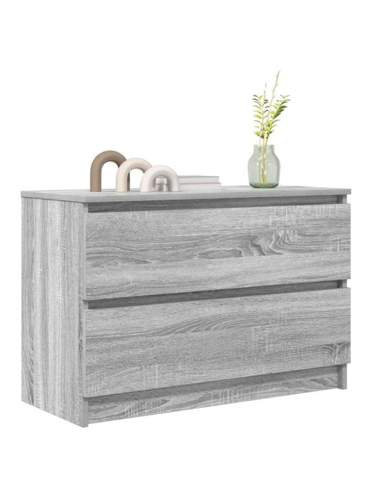 Tv-taso harmaa sonoma 80x35x54 cm tekninen puu