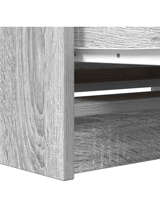 Tv-taso harmaa sonoma 80x35x54 cm tekninen puu