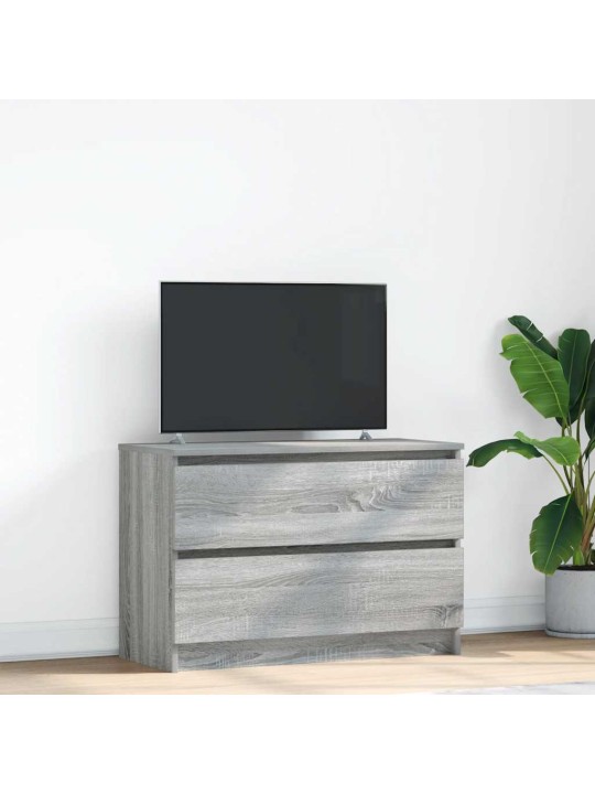Tv-taso harmaa sonoma 80x35x54 cm tekninen puu