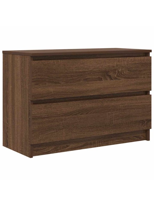 Tv-taso ruskea tammi 80x35x54 cm tekninen puu