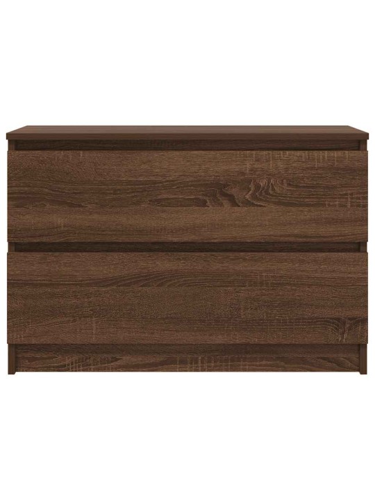 Tv-taso ruskea tammi 80x35x54 cm tekninen puu