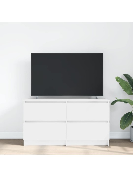 Tv-taso valkoinen 100x35x54 cm tekninen puu