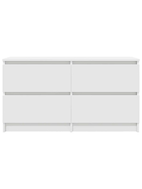 Tv-taso valkoinen 100x35x54 cm tekninen puu