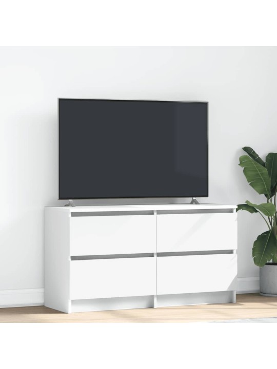 Tv-taso valkoinen 100x35x54 cm tekninen puu