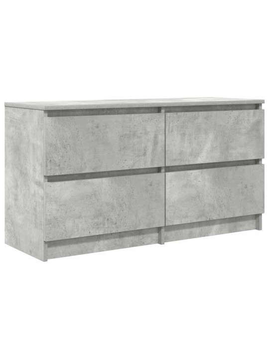 Tv-taso betoninharmaa 100x35x54 cm tekninen puu