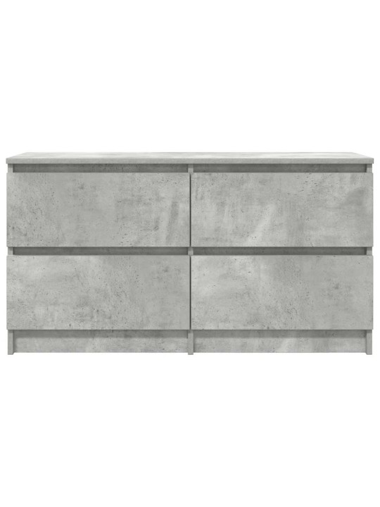 Tv-taso betoninharmaa 100x35x54 cm tekninen puu