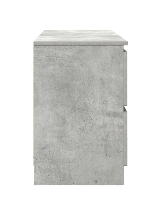 Tv-taso betoninharmaa 100x35x54 cm tekninen puu