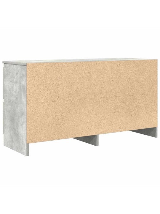 Tv-taso betoninharmaa 100x35x54 cm tekninen puu
