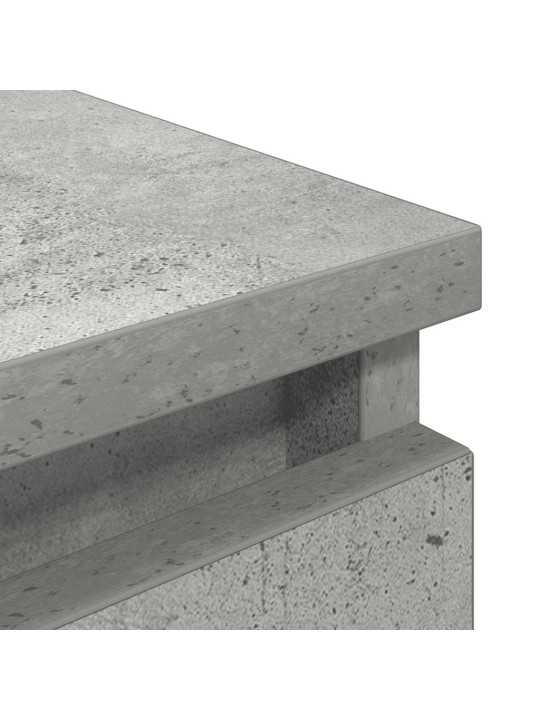 Tv-taso betoninharmaa 100x35x54 cm tekninen puu