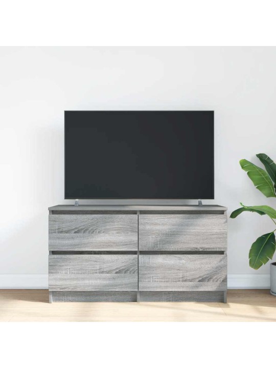 Tv-taso harmaa sonoma 100x35x54 cm tekninen puu