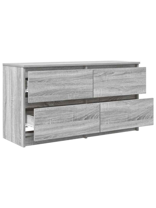 Tv-taso harmaa sonoma 100x35x54 cm tekninen puu