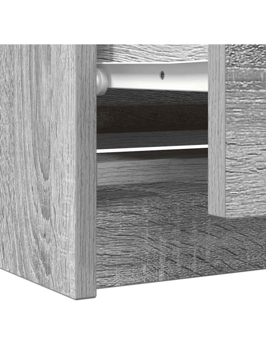Tv-taso harmaa sonoma 100x35x54 cm tekninen puu