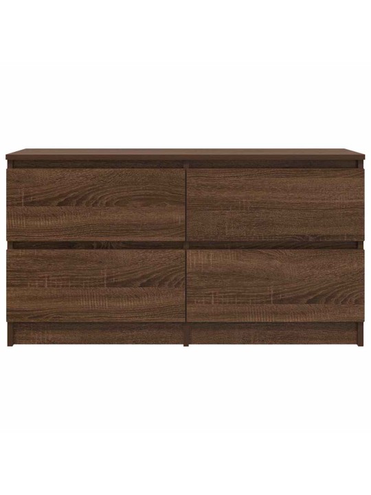Tv-taso ruskea tammi 100x35x54 cm tekninen puu