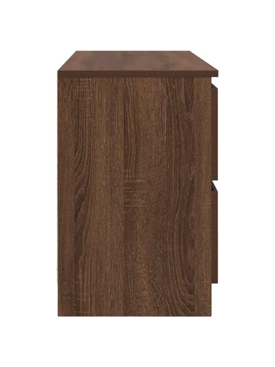 Tv-taso ruskea tammi 100x35x54 cm tekninen puu