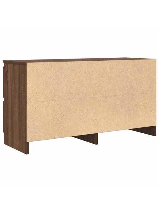 Tv-taso ruskea tammi 100x35x54 cm tekninen puu