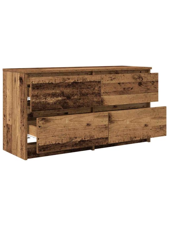 Tv-taso vanhaa puuta 100x35x54 cm tekninen puu