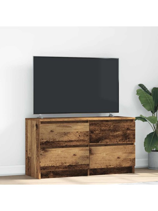 Tv-taso vanhaa puuta 100x35x54 cm tekninen puu