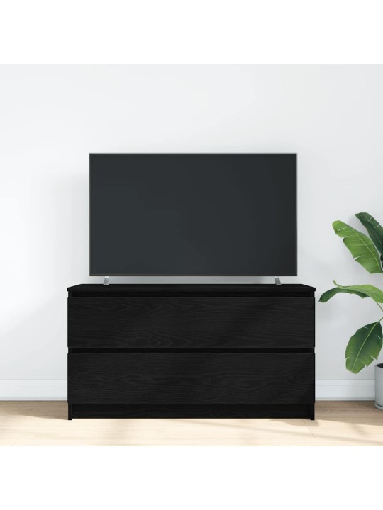 Tv-taso musta 100x35x54 cm tekninen puu