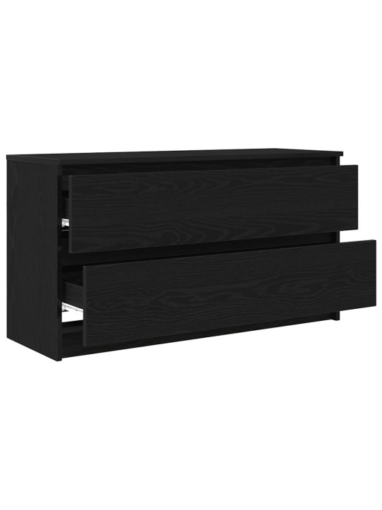 Tv-taso musta 100x35x54 cm tekninen puu