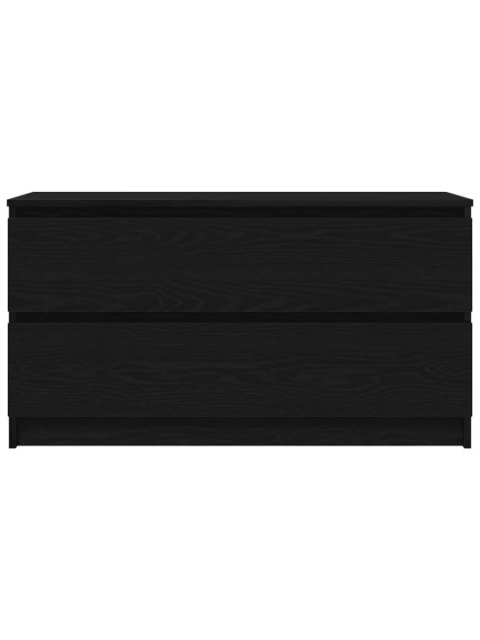 Tv-taso musta 100x35x54 cm tekninen puu