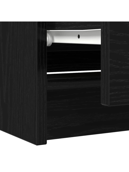 Tv-taso musta 100x35x54 cm tekninen puu