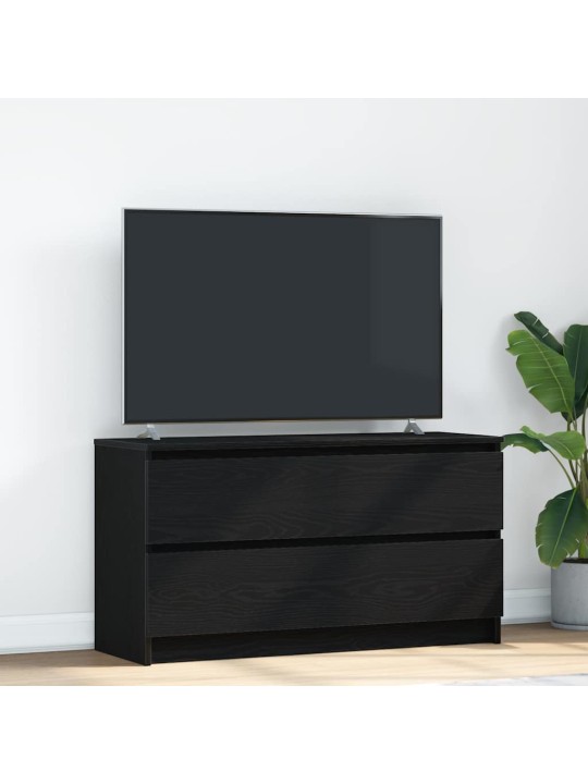 Tv-taso musta 100x35x54 cm tekninen puu