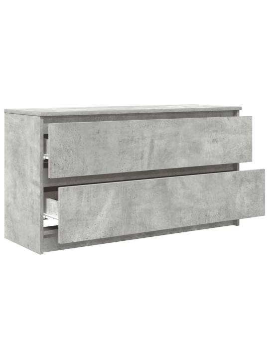 Tv-taso betoninharmaa 100x35x54 cm tekninen puu