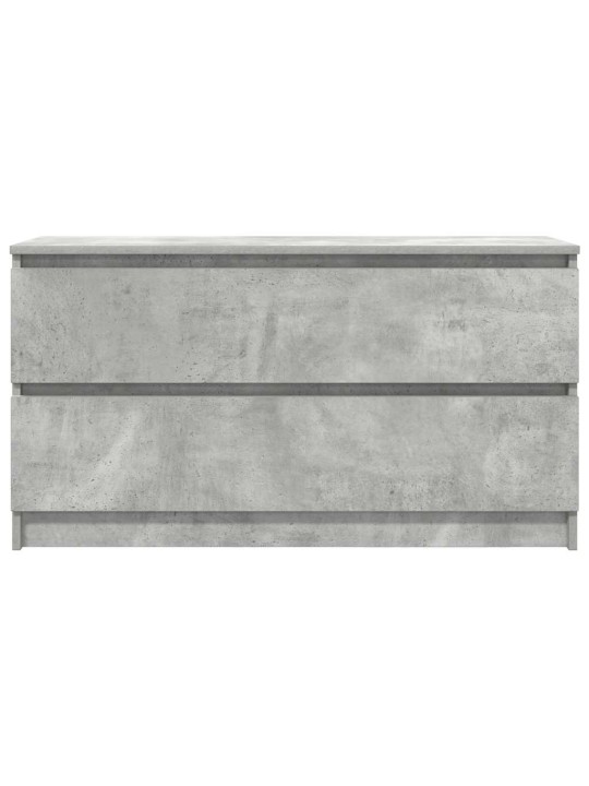 Tv-taso betoninharmaa 100x35x54 cm tekninen puu