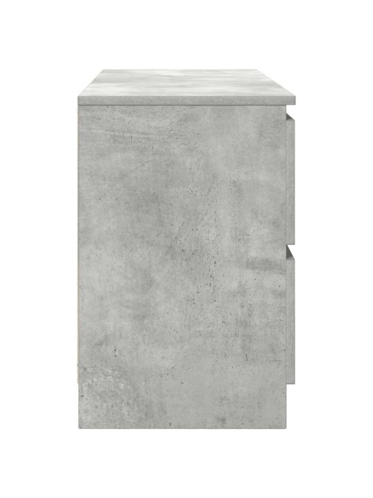 Tv-taso betoninharmaa 100x35x54 cm tekninen puu