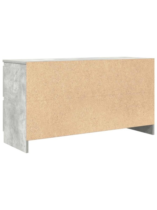 Tv-taso betoninharmaa 100x35x54 cm tekninen puu