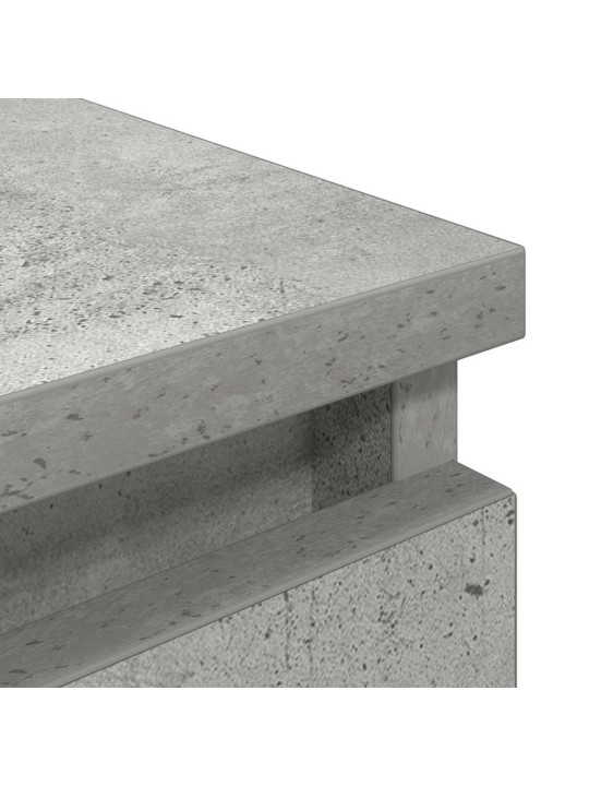 Tv-taso betoninharmaa 100x35x54 cm tekninen puu