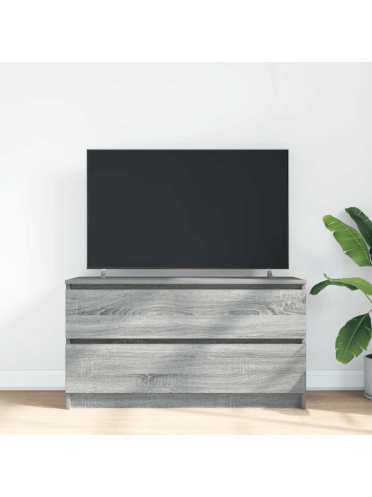 Tv-taso harmaa sonoma 100x35x54 cm tekninen puu
