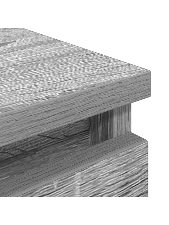 Tv-taso harmaa sonoma 100x35x54 cm tekninen puu