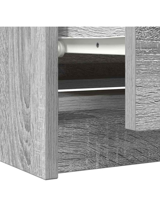 Tv-taso harmaa sonoma 100x35x54 cm tekninen puu