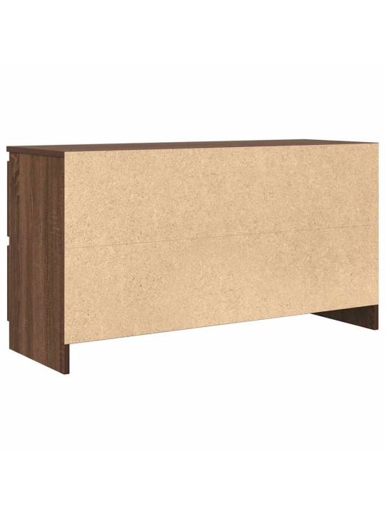 Tv-taso ruskea tammi 100x35x54 cm tekninen puu