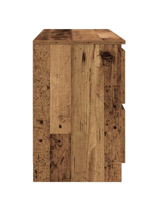 Tv-taso vanhaa puuta 100x35x54 cm tekninen puu