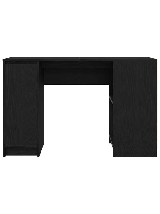Työpöytä musta tammi 120x42x76 cm tekninen puu