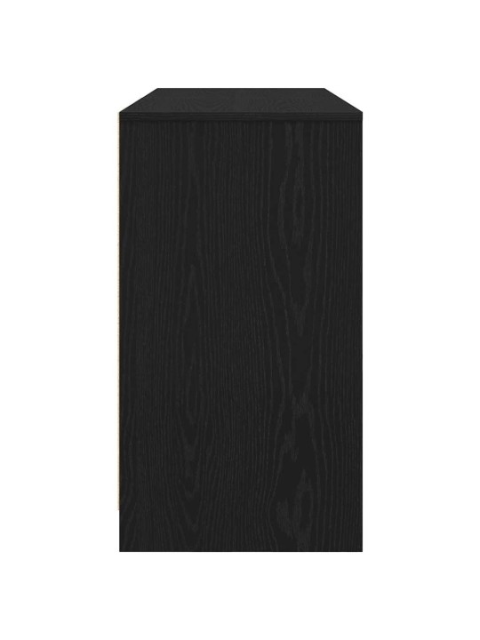 Työpöytä musta tammi 120x42x76 cm tekninen puu