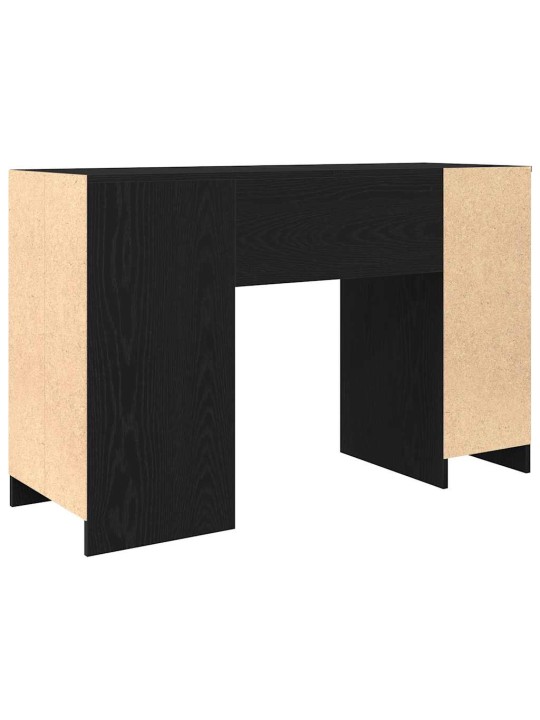 Työpöytä musta tammi 120x42x76 cm tekninen puu