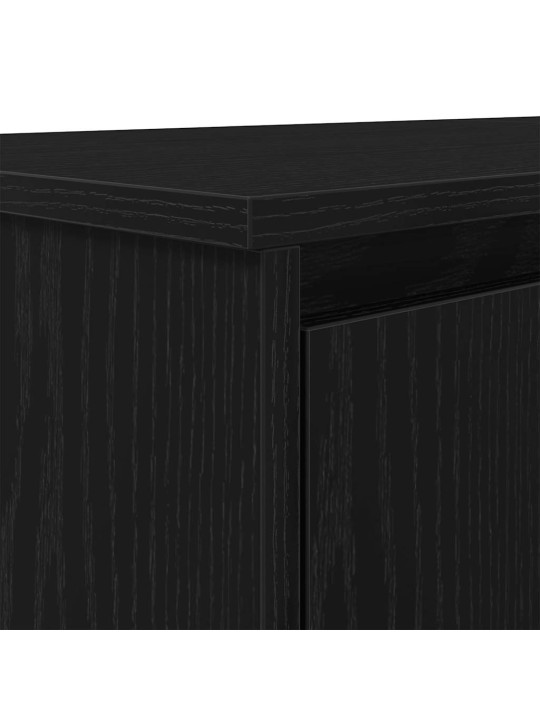 Työpöytä musta tammi 120x42x76 cm tekninen puu
