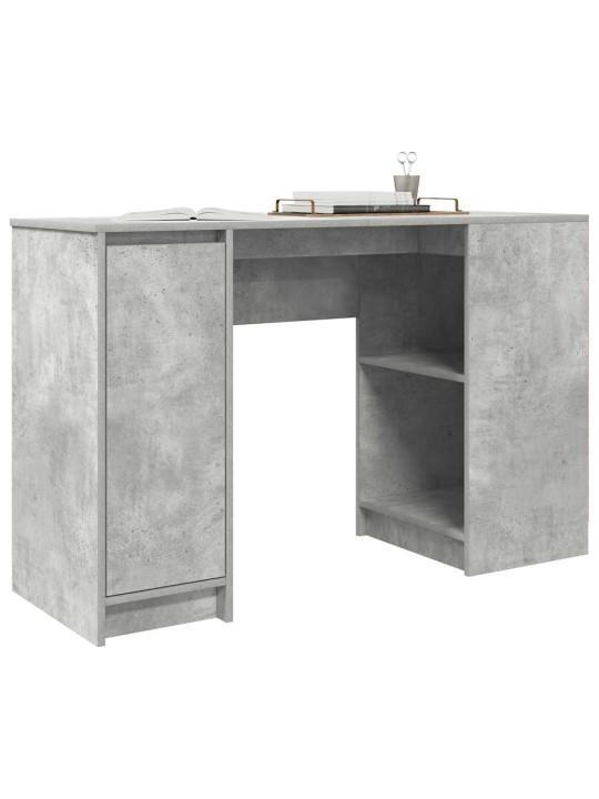 Työpöytä betoninharmaa 120x42x76 cm tekninen puu