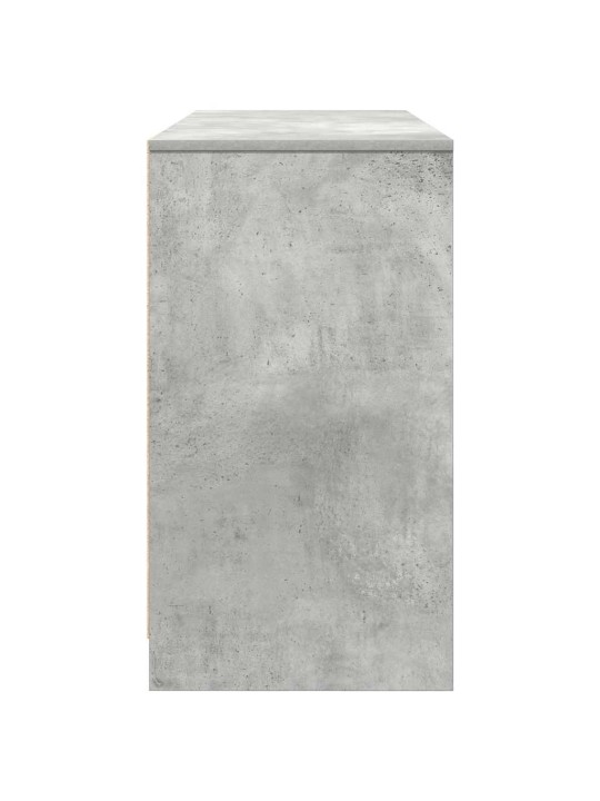 Työpöytä betoninharmaa 120x42x76 cm tekninen puu