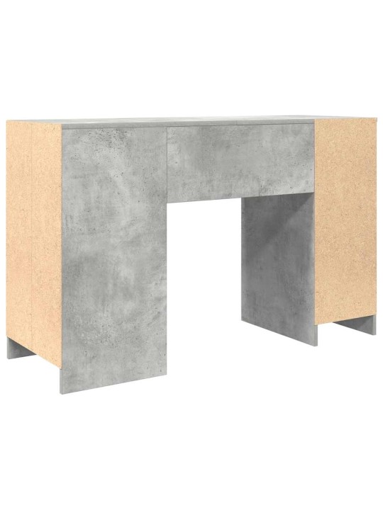 Työpöytä betoninharmaa 120x42x76 cm tekninen puu